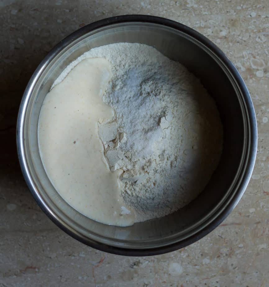 Ingredients for Easy Sourdough Discard Bread | Easy bread recipe