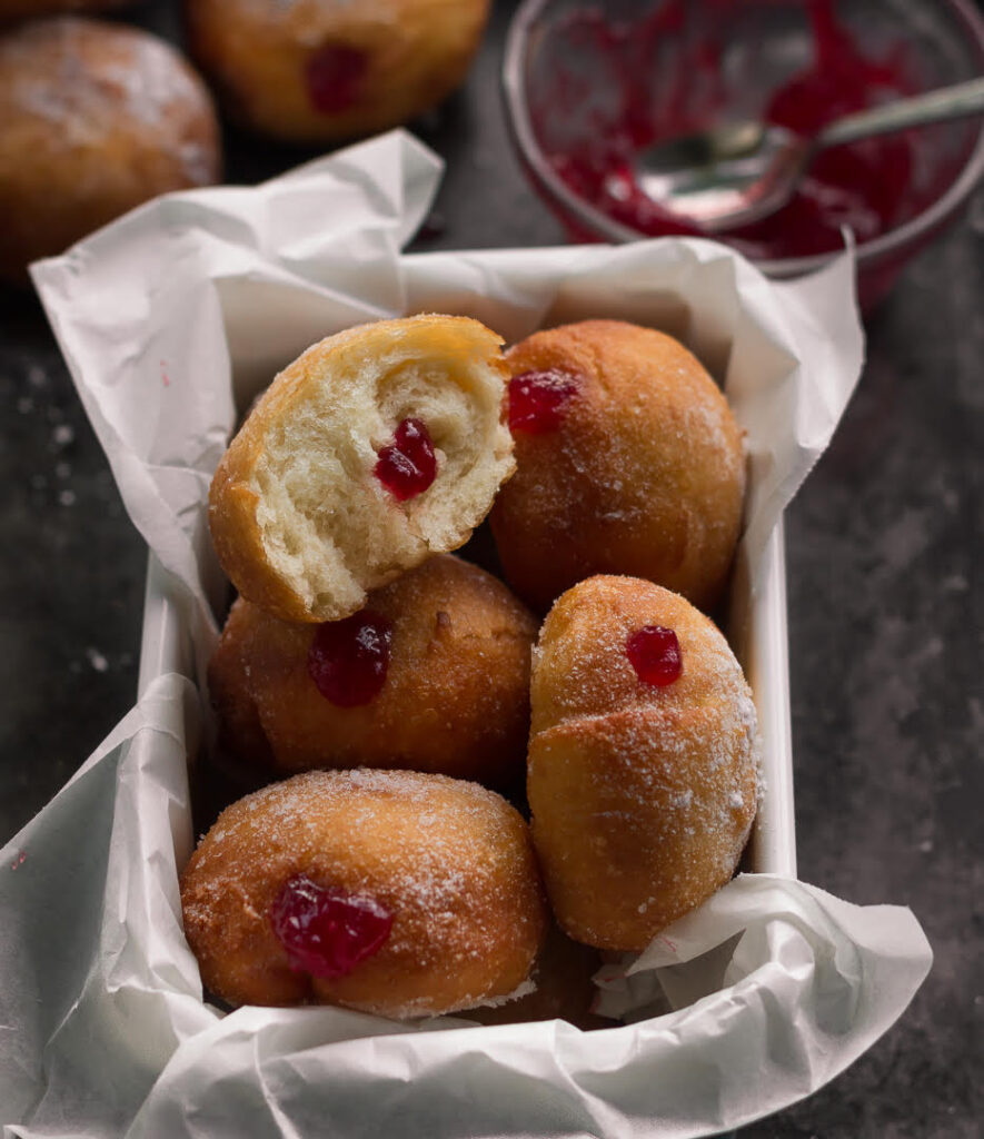 Strawberry Jam Donuts | Vegan Jam Donuts Recipe