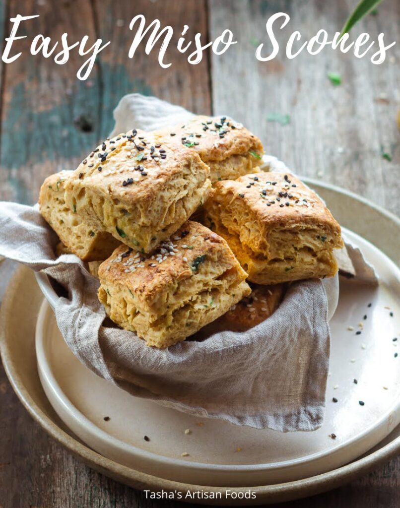 Easy Miso Scones |eggless Miso Scones/ Biscuits