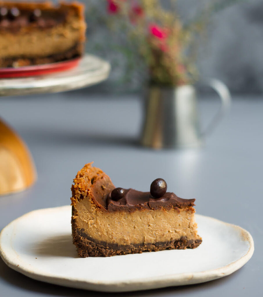 Espresso Cheesecake | Eggless Coffee Cheesecake Recipe