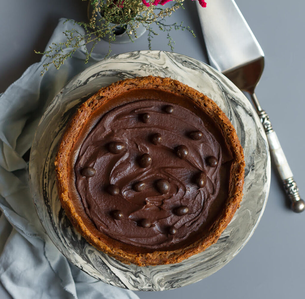 Espresso Cheesecake | Eggless Coffee Cheesecake Recipe