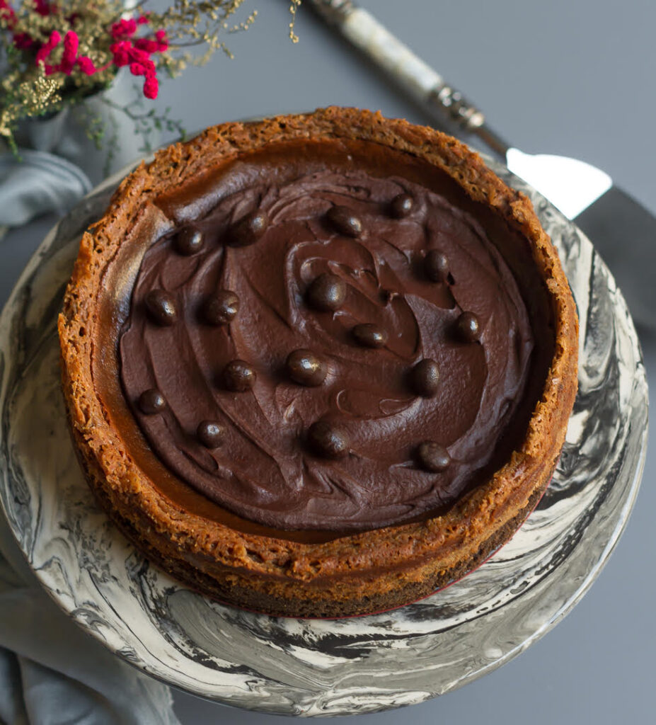Espresso Cheesecake | Eggless Coffee Cheesecake Recipe