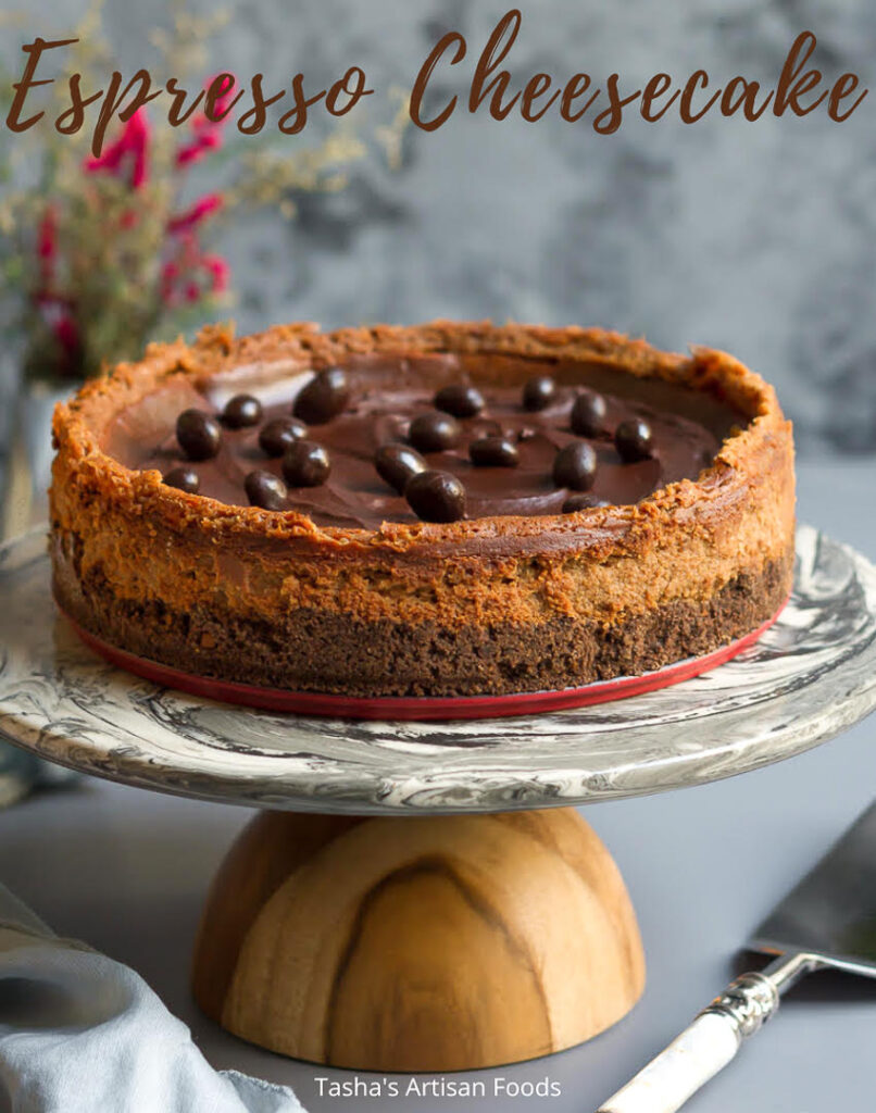 Espresso Cheesecake | Eggless Coffee Cheesecake Recipe