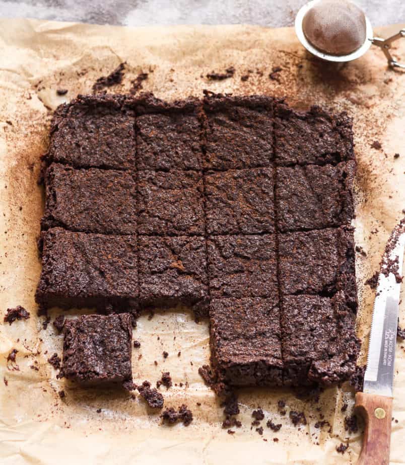 Fudgy Miso Brownies | Vegan miso brownies recipe
