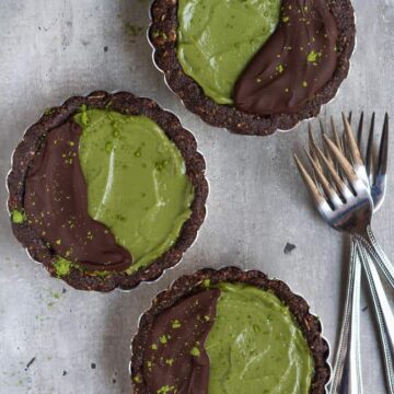 Vegan Matcha Tart | Easy refined sugar-free matcha tart recipe