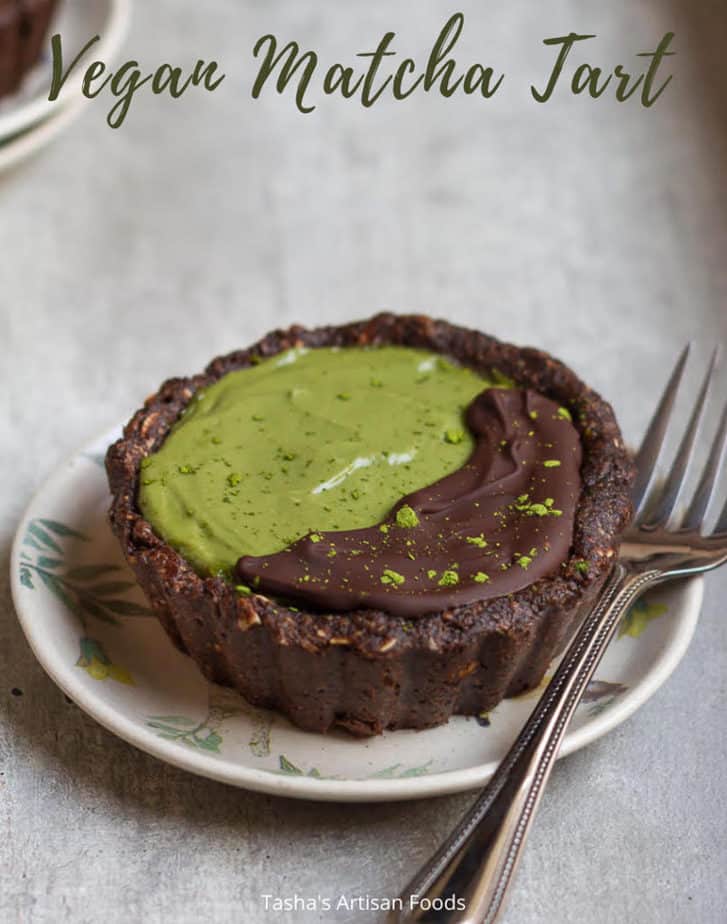 Vegan Matcha Tart | Easy refined sugar-free matcha tart recipe