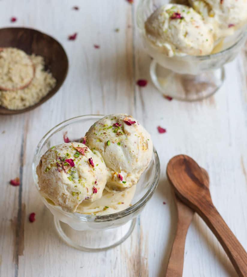 No-Churn Thandai Ice Cream | Easy Thandai Ice Cream Recipe