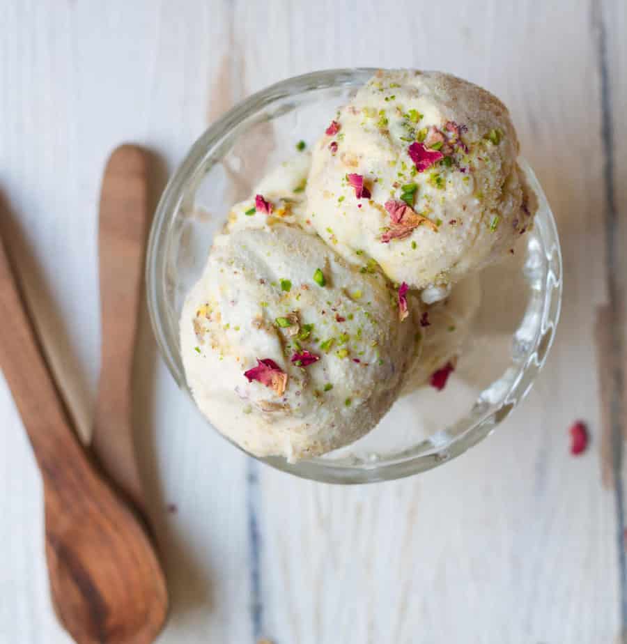 No-Churn Thandai Ice Cream | Easy Thandai Ice Cream Recipe