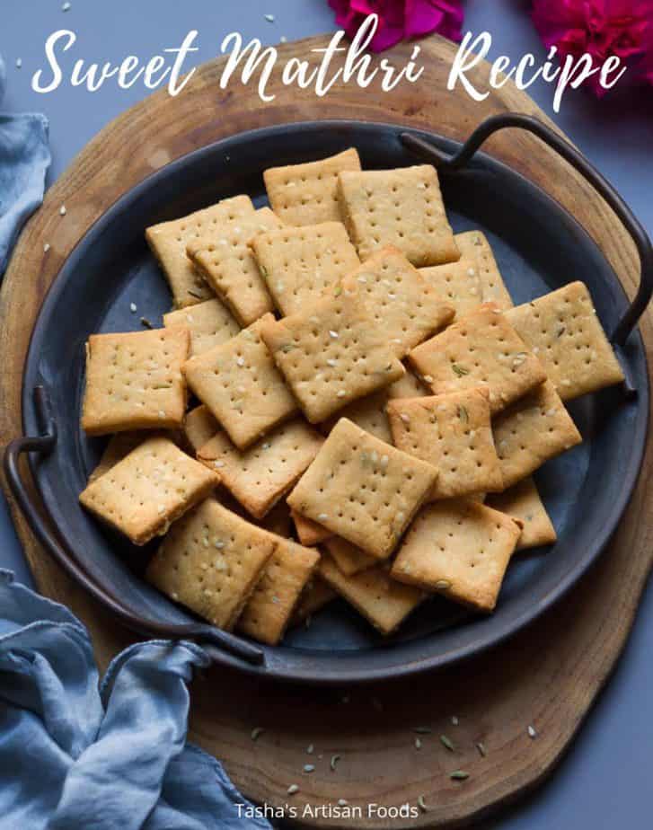 Sweet Mathri Recipe | easy baked meethi mathri with jaggery