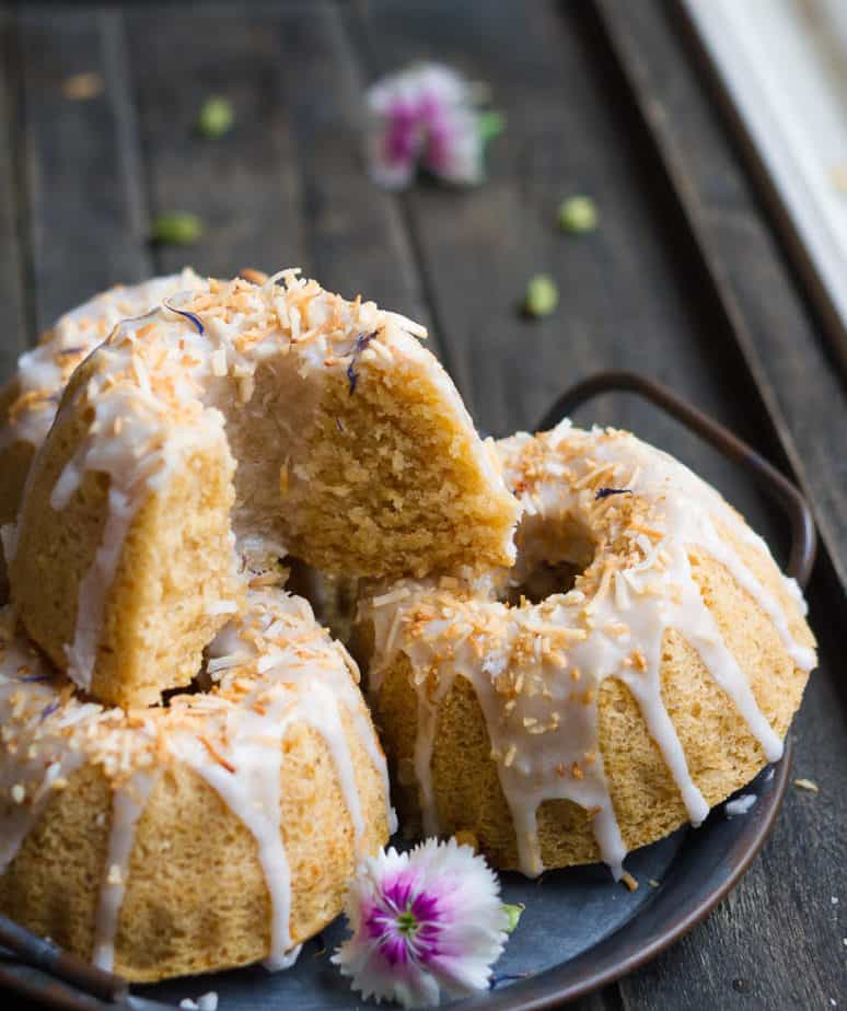 Coconut Cardamom Cake | Vegan Coconut Cake