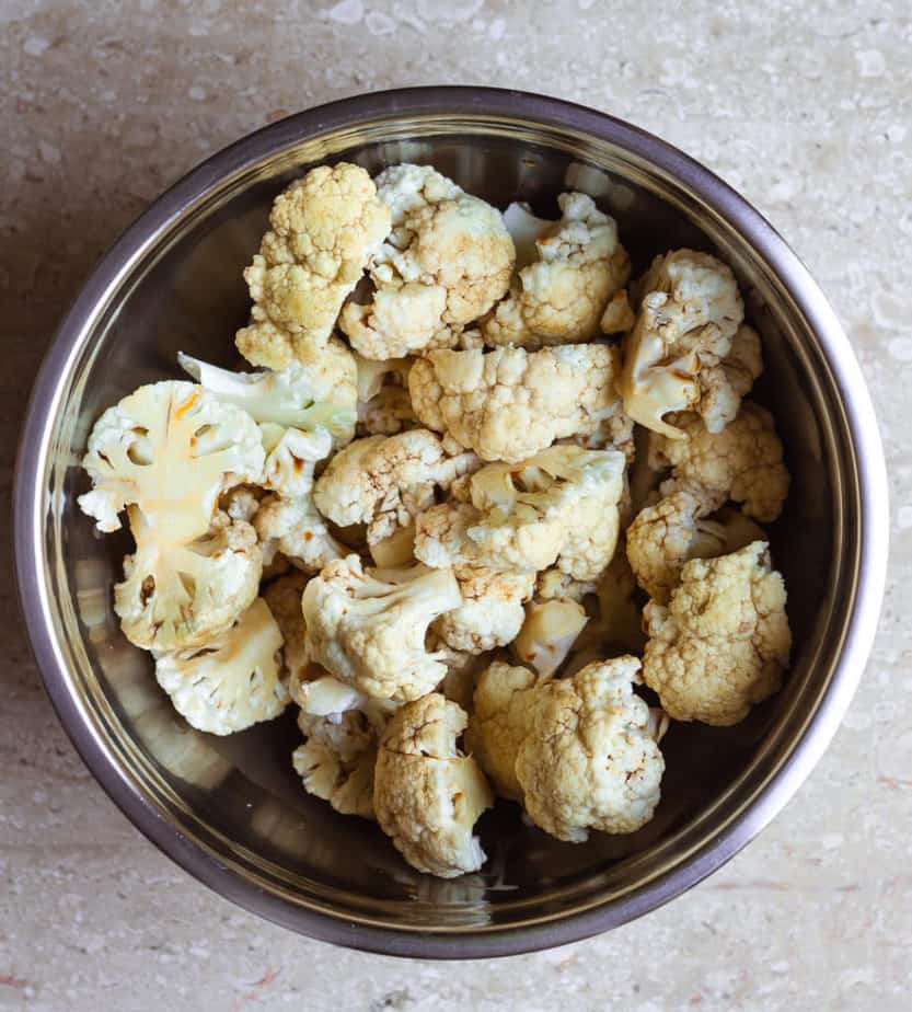 Kung Pao Cauliflower | Baked Vegan Cauliflower Kung Pao Recipe