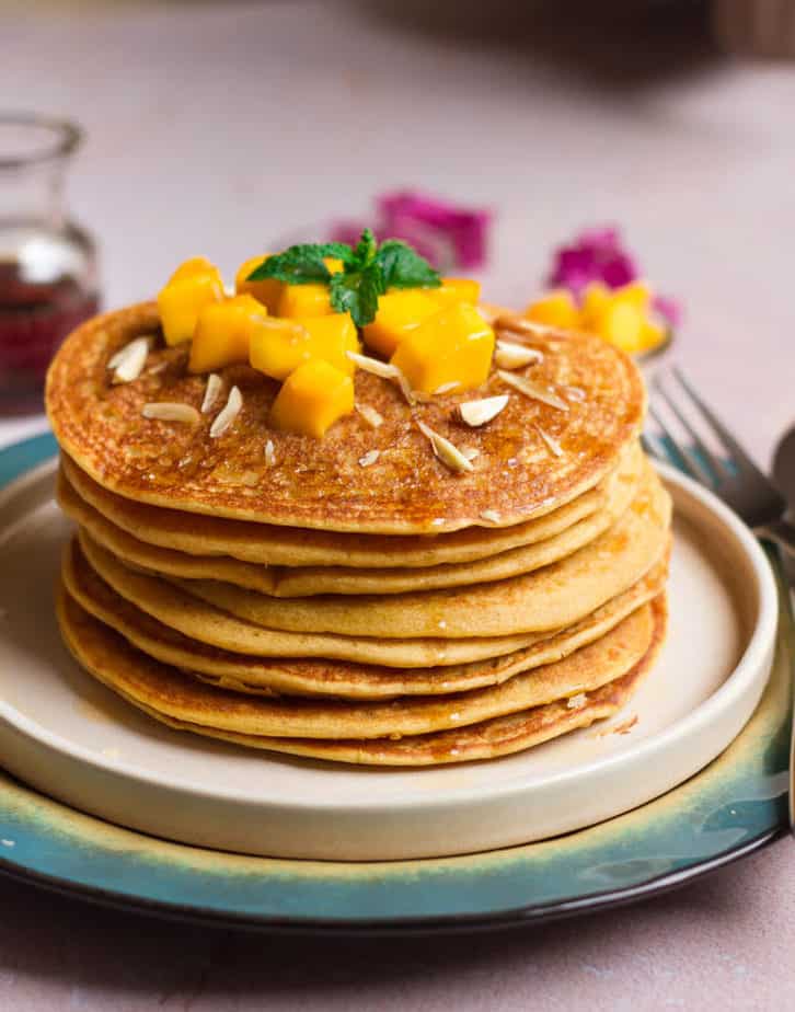 Mango Pancake | Easy vegan mango pancake recipe