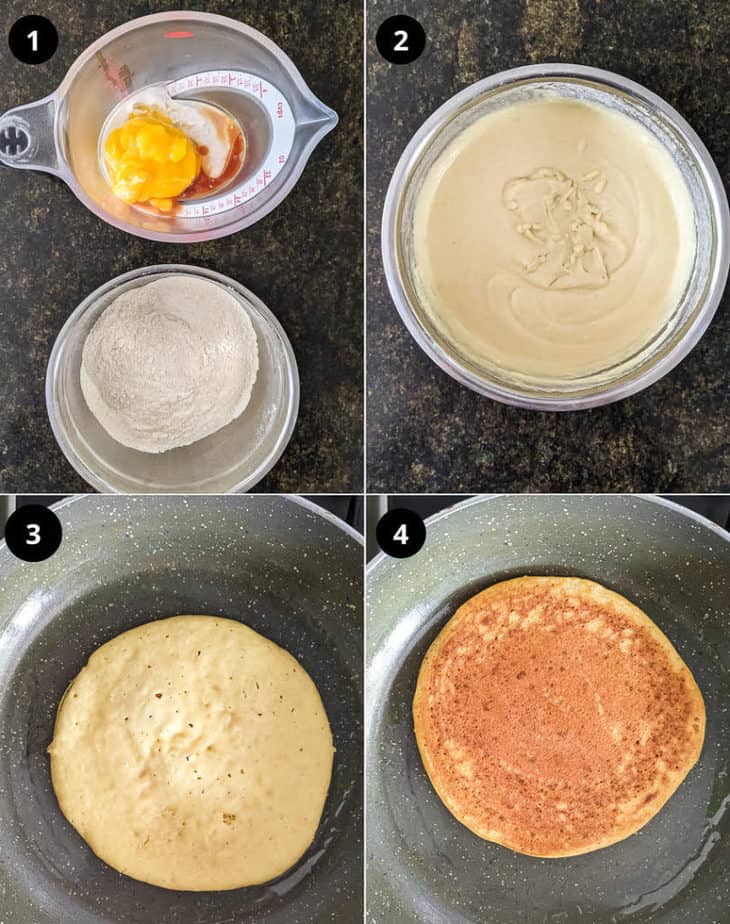 Mango Pancake | Easy vegan mango pancake recipe