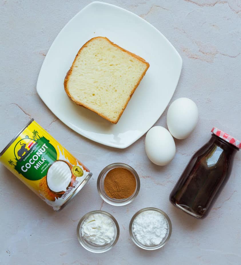 Ingredients for making Classic French Toast | Easy cinnamon French toast recipe
