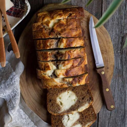 Cream Cheese Swirl Banana Bread | Easy Banana Bread with Cream Cheese