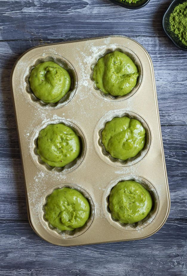Matcha Pistachio Madeleines | Vegan Matcha Madeleines Recipe