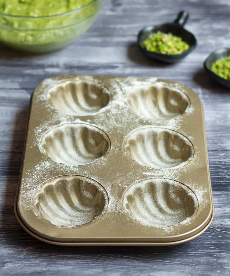 Matcha Pistachio Madeleines | Vegan Matcha Madeleines Recipe