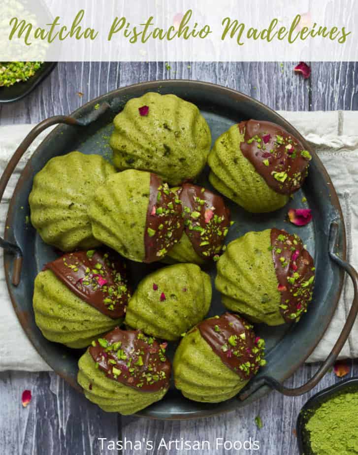 Matcha Pistachio Madeleines | Vegan Matcha Madeleines Recipe