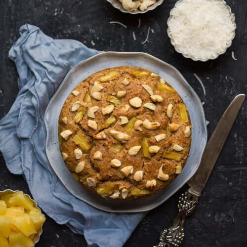 Coconut Pineapple Cake | Easy Vegan Coconut Pineapple Cake
