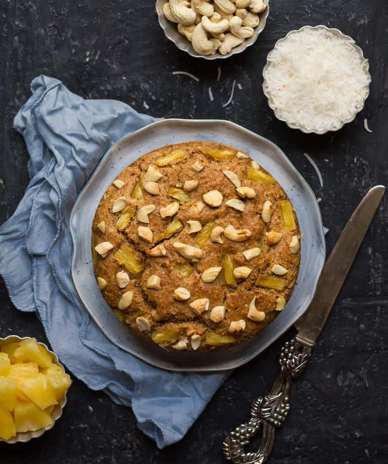 Coconut Pineapple Cake | Easy Vegan Coconut Pineapple Cake