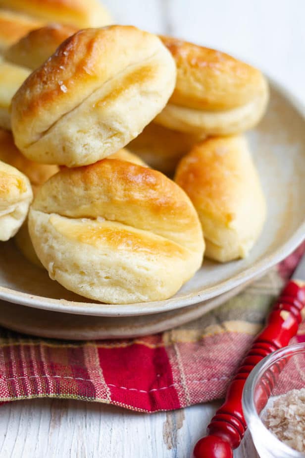 Parker House Rolls | Soft and fluffy Parker House Rolls