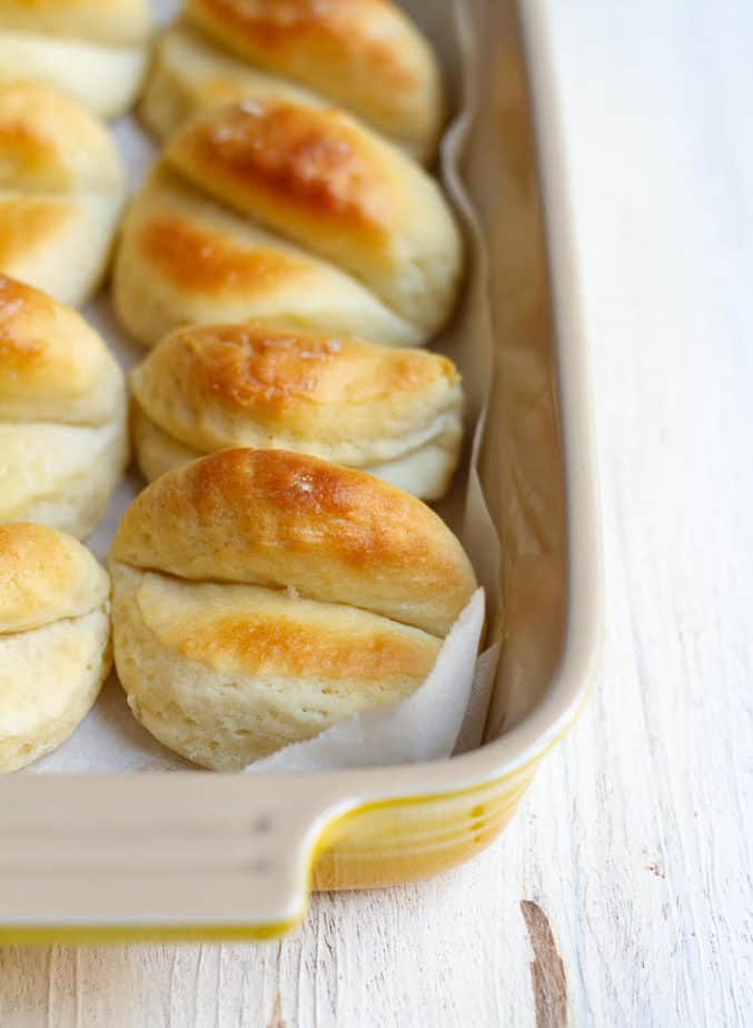 Parker House Rolls | Soft and fluffy Parker House Rolls