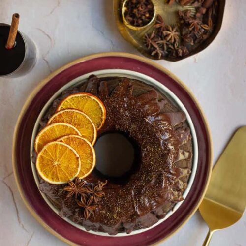 Mulled Wine Cake |Mulled wine chocolate cake