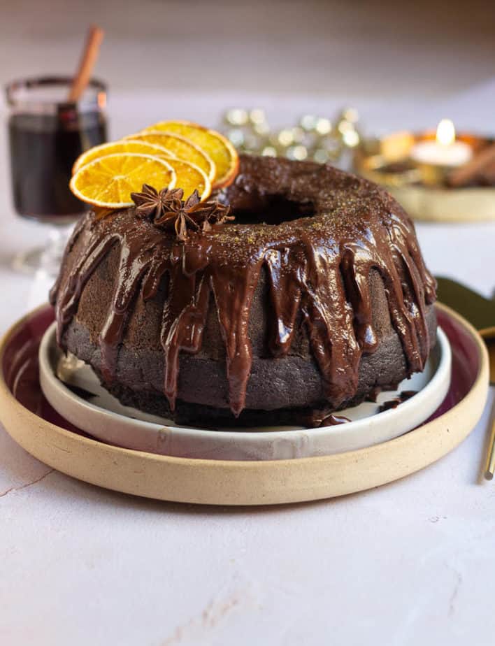 Mulled Wine Cake |Mulled wine chocolate cake