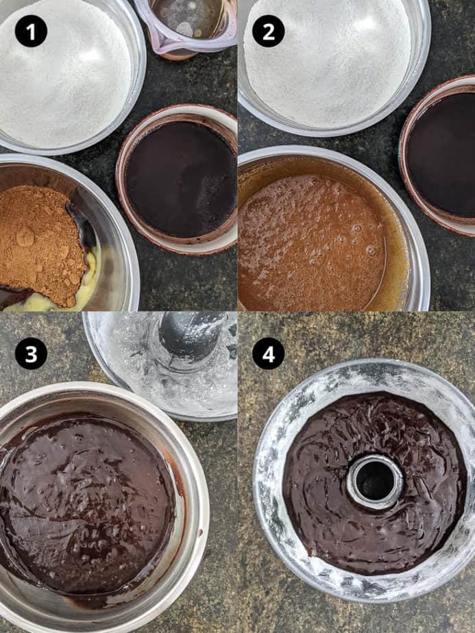 Steps for making Mulled Wine Cake |Mulled wine chocolate cake