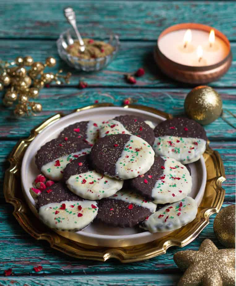 Chai Spice Chocolate Cookies | Easy Chai spiced cookies