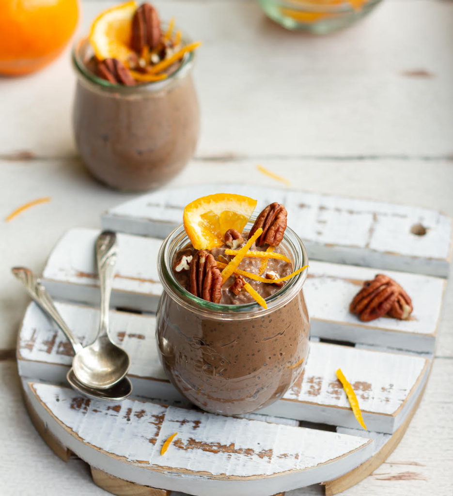 Chocolate Orange Chia Pudding | Healthy Chocolate Orange Chia Pudding Recipe