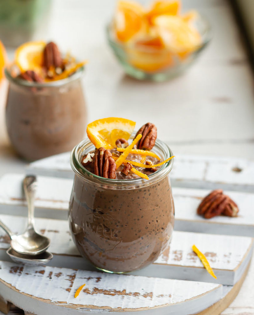 Chocolate Orange Chia Pudding | Healthy Chocolate Orange Chia Pudding Recipe