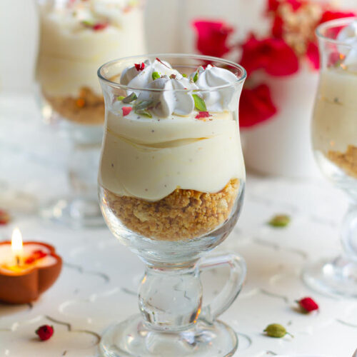 No-Bake Saffron Cheesecake