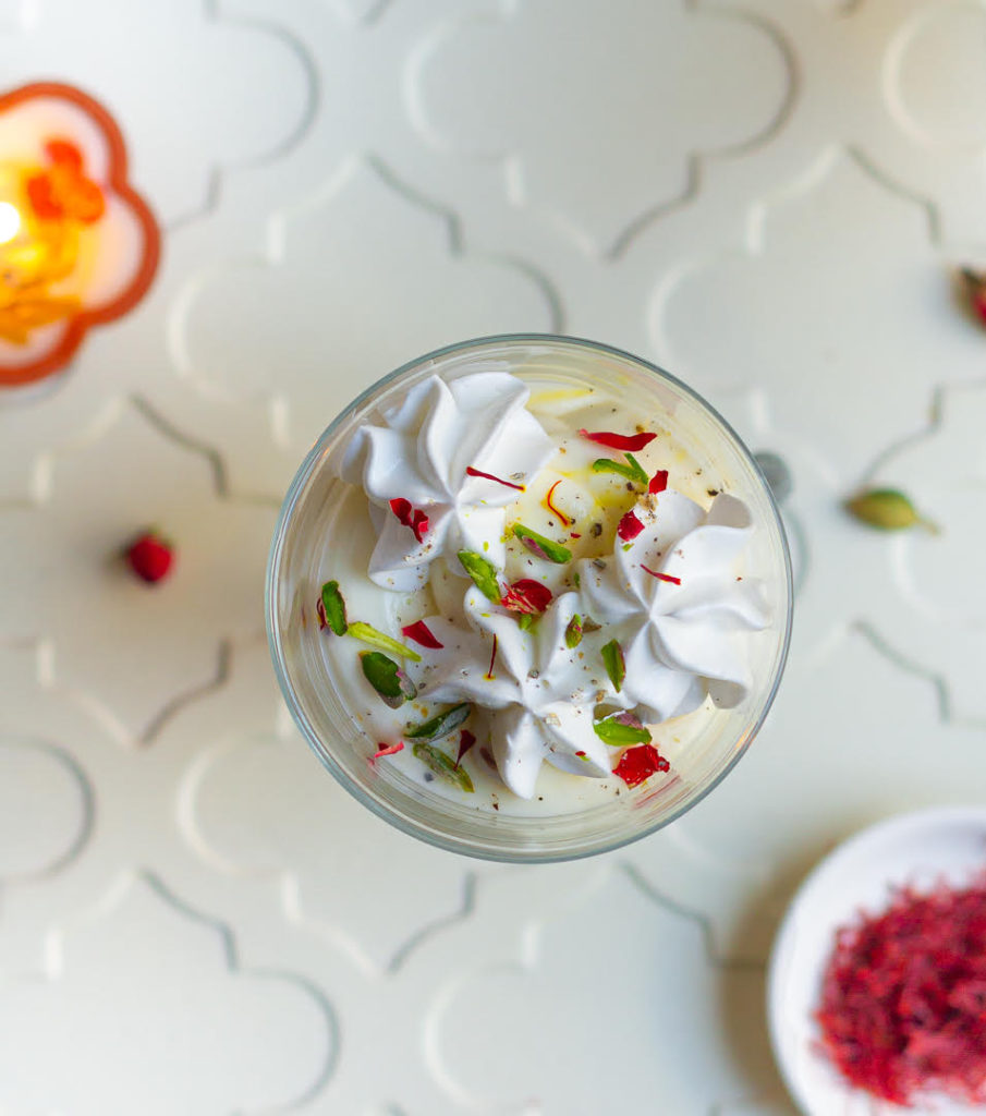 No-Bake Saffron Cheesecake