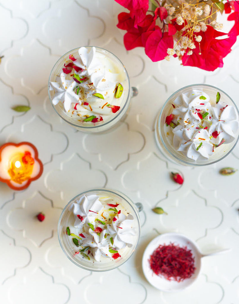 No-Bake Saffron Cheesecake