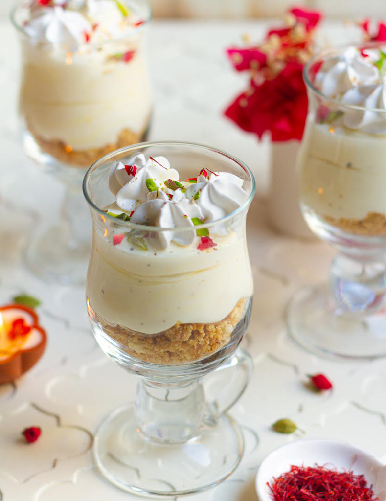 No-Bake Saffron Cheesecake