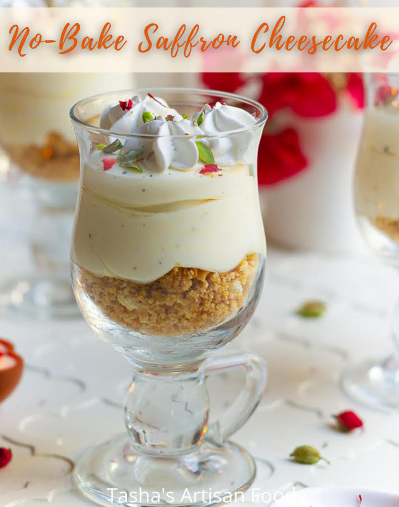 No-Bake Saffron Cheesecake PIN