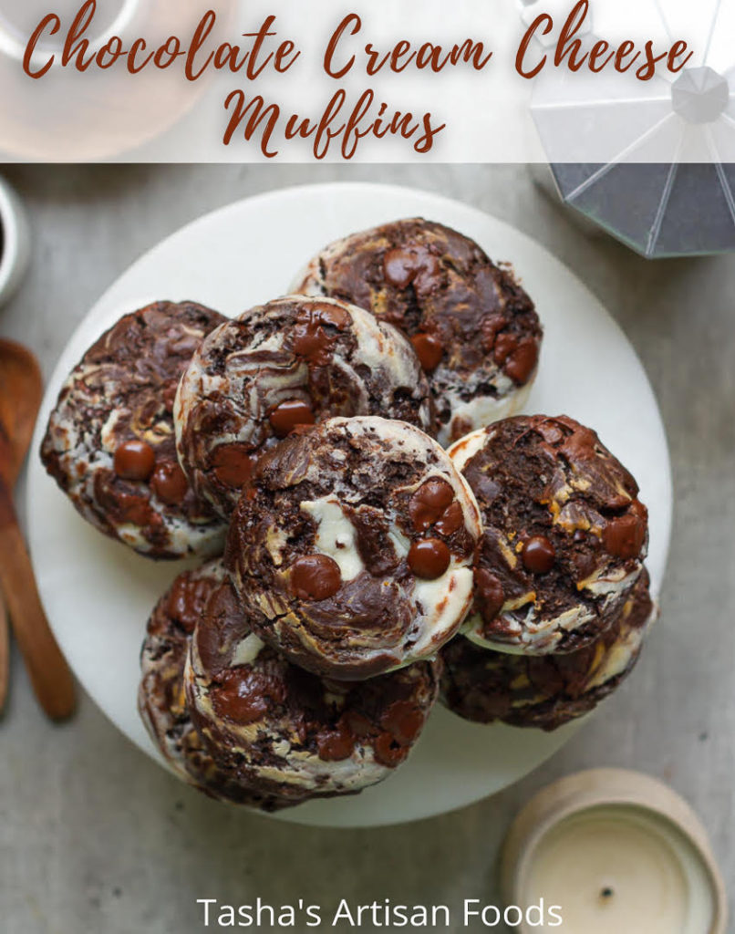 Chocolate Cream Cheese Muffins PIN