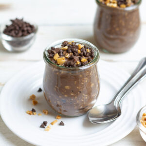 Snickers Overnight Oats | Healthy Overnight Oats Recipe