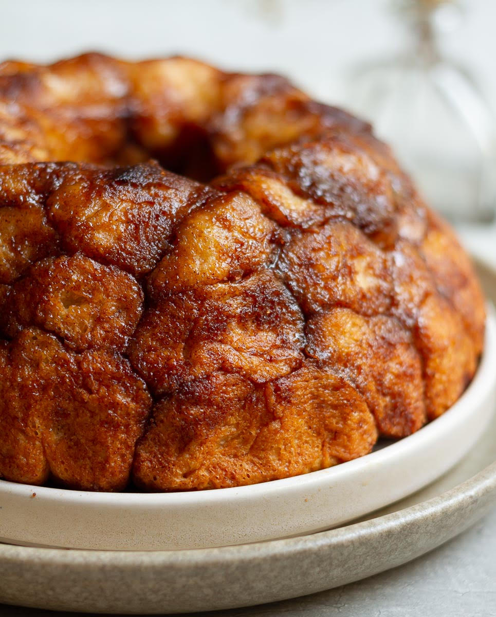 Monkey bread on a platter.