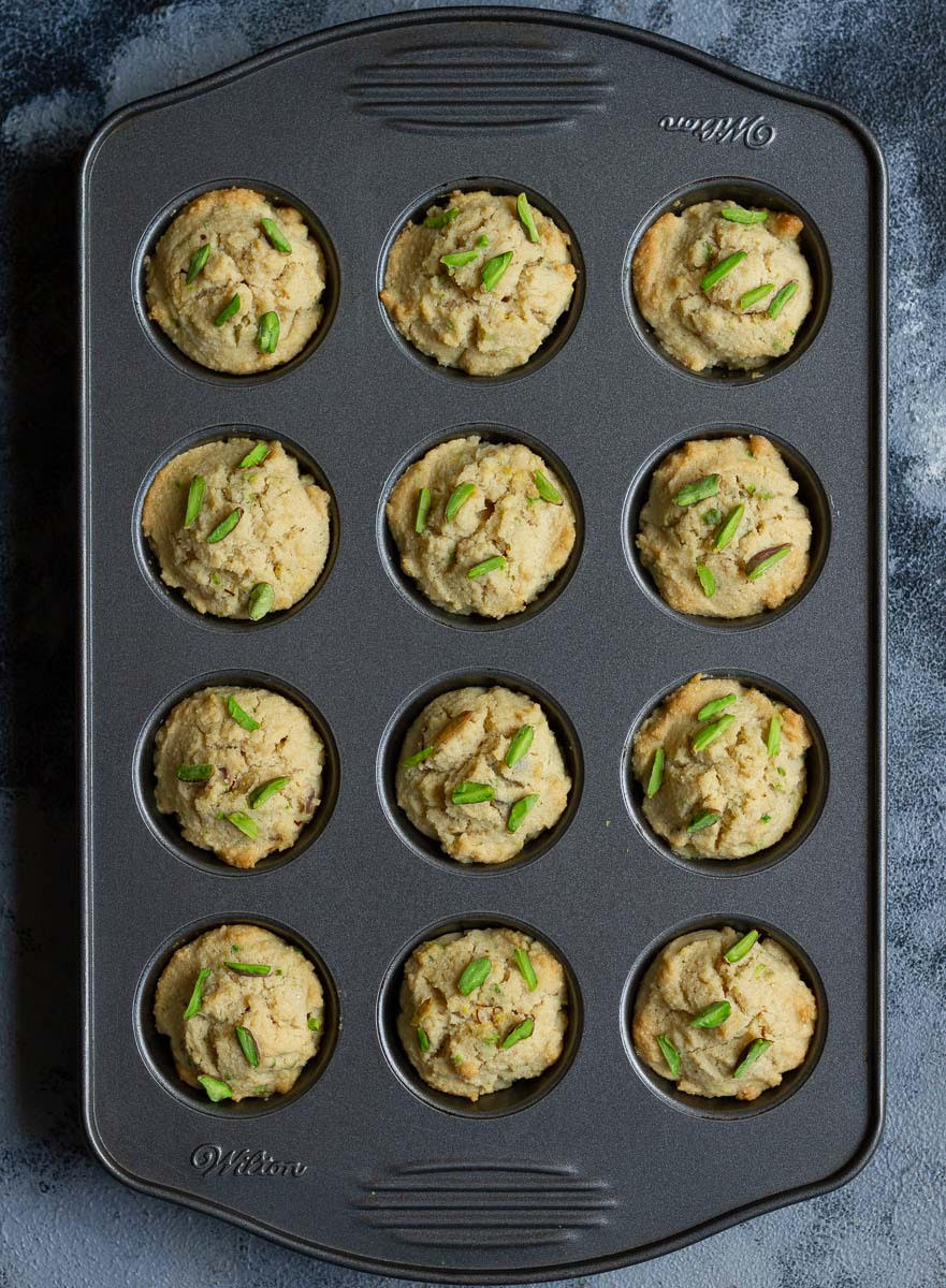 Baked Pistachio financiers