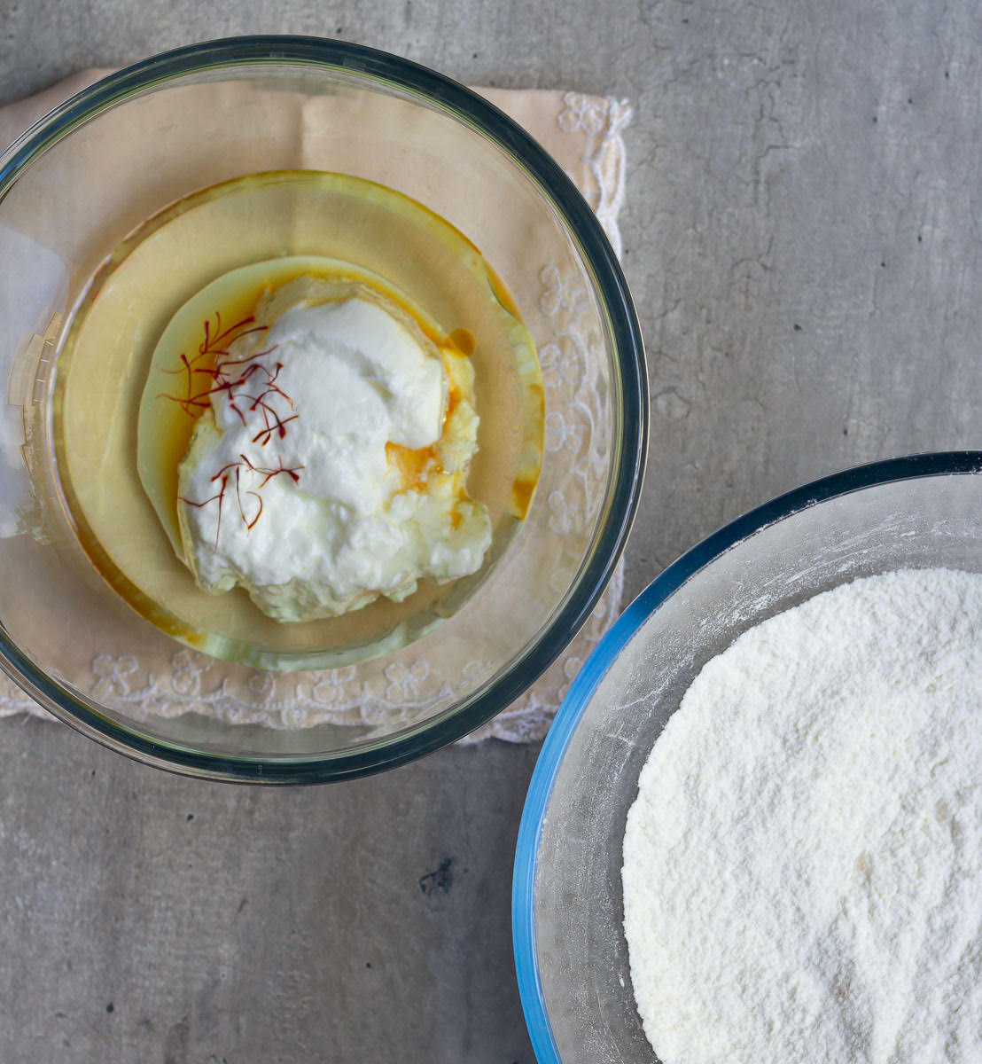 Ingredients for making the cake