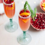 Pomegranate Mimosa: Sparkling Wine Cocktail