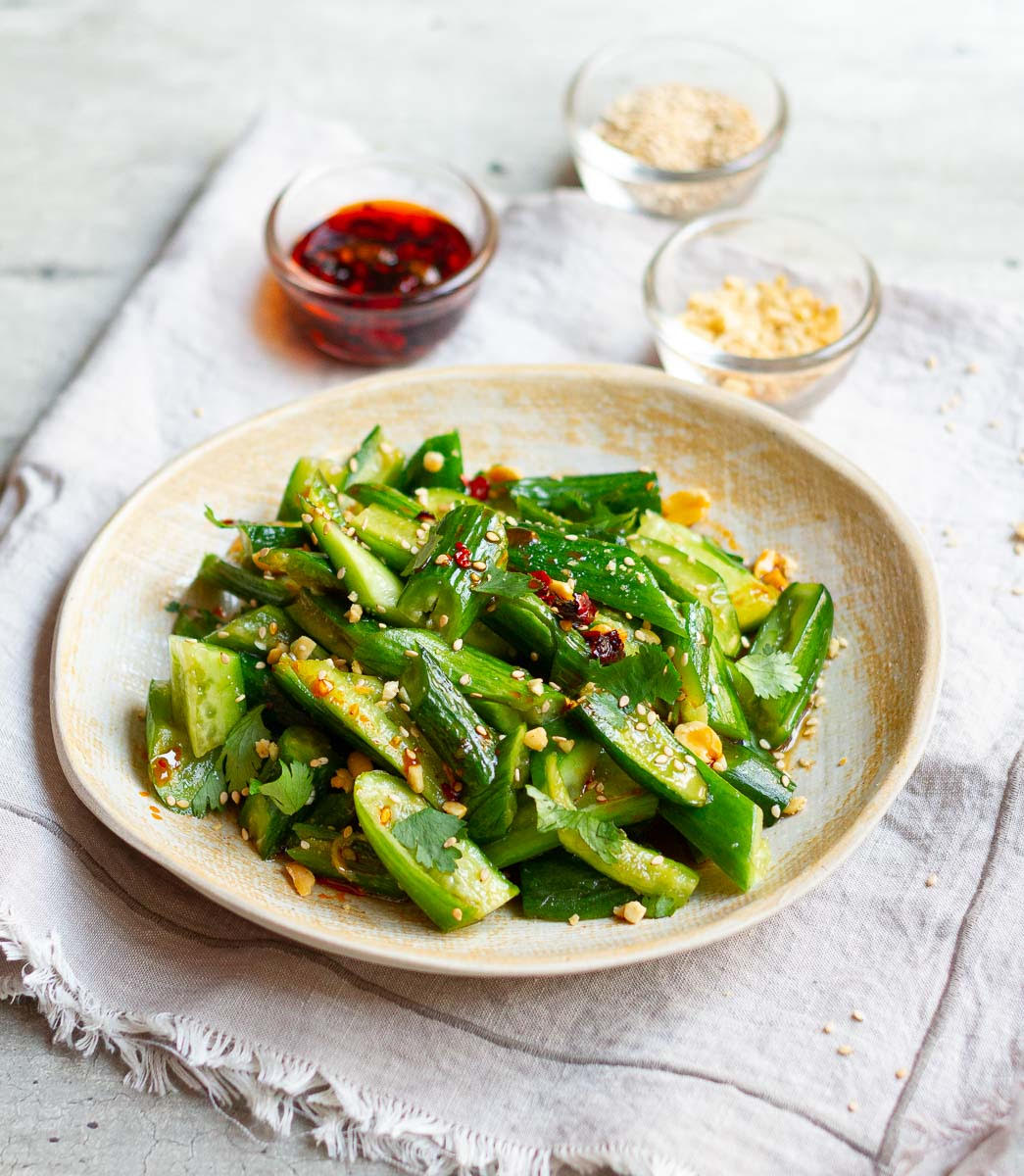 Smashed Asian Cucumber Salad