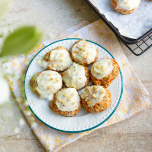 Carrot Cake Cookies with Cream Cheese Frosting