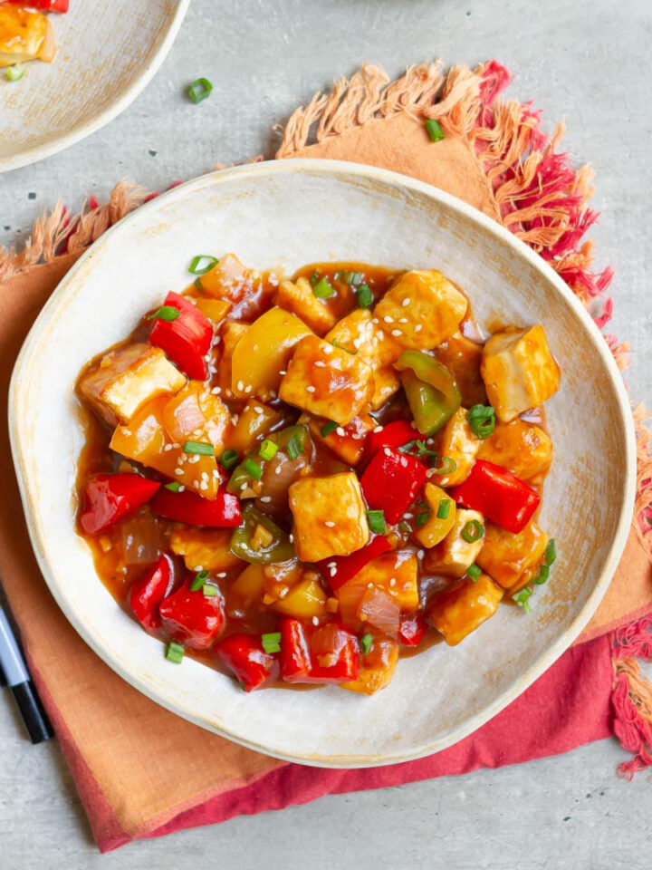 Crispy Tofu With Sweet and Sour Sauce