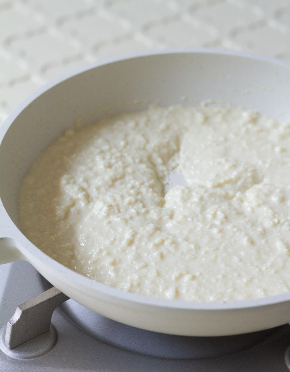 cooked mixture for malai laddu