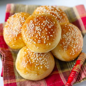 Homemade Brioche Burger Buns