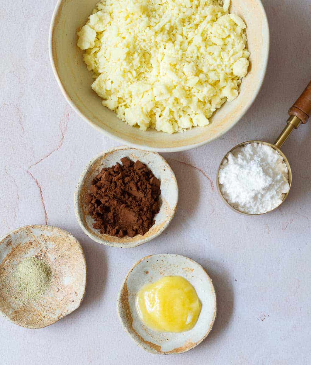 Ingredients for chocolate modak