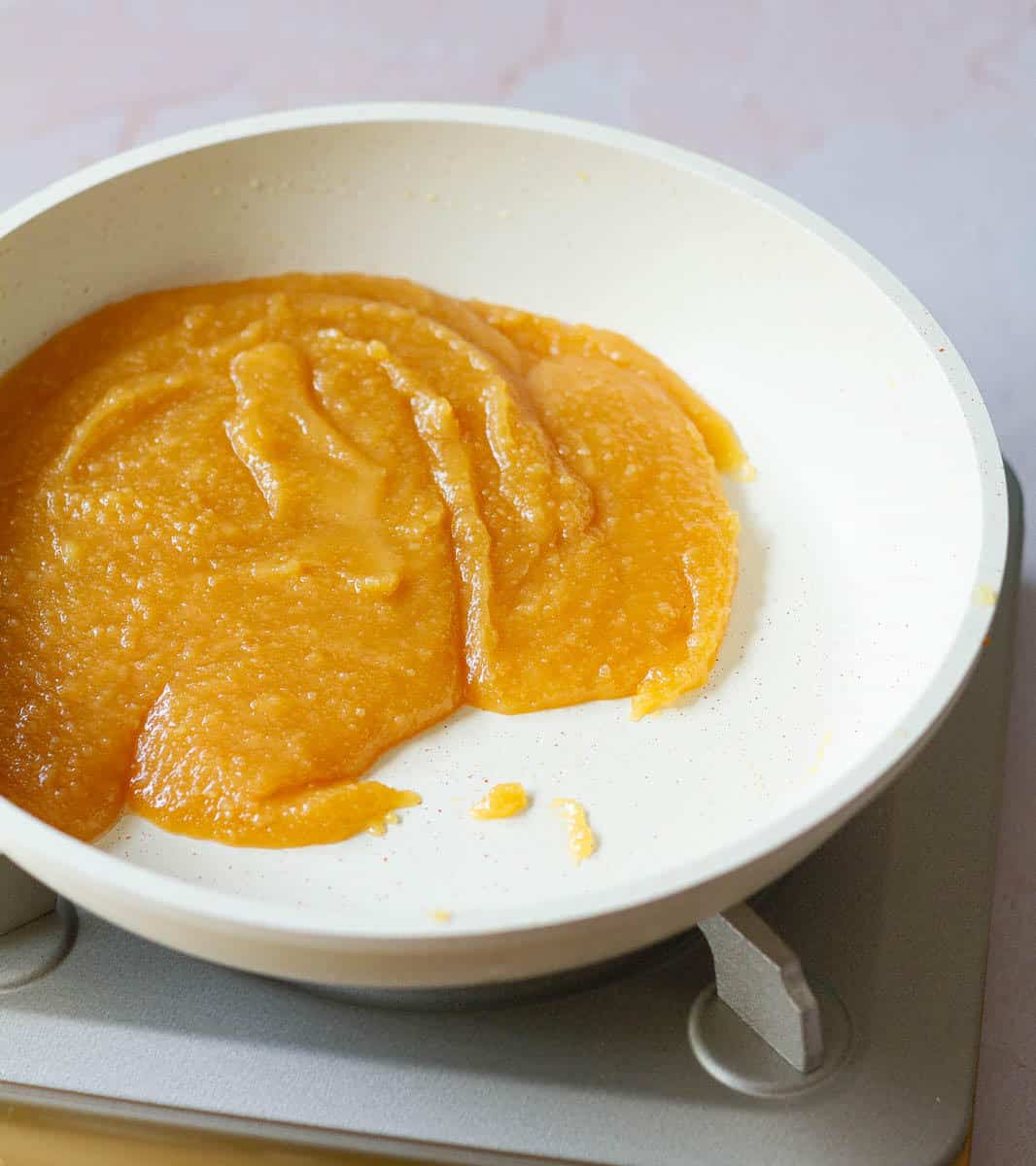 cooked khoya and sugar